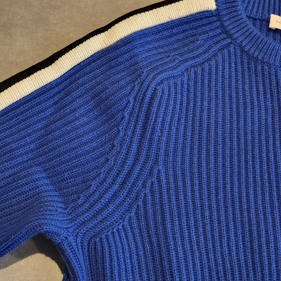 Tory Burch Wool Blue Crew Neck Sweater Women's Small - Picture 4 of 10